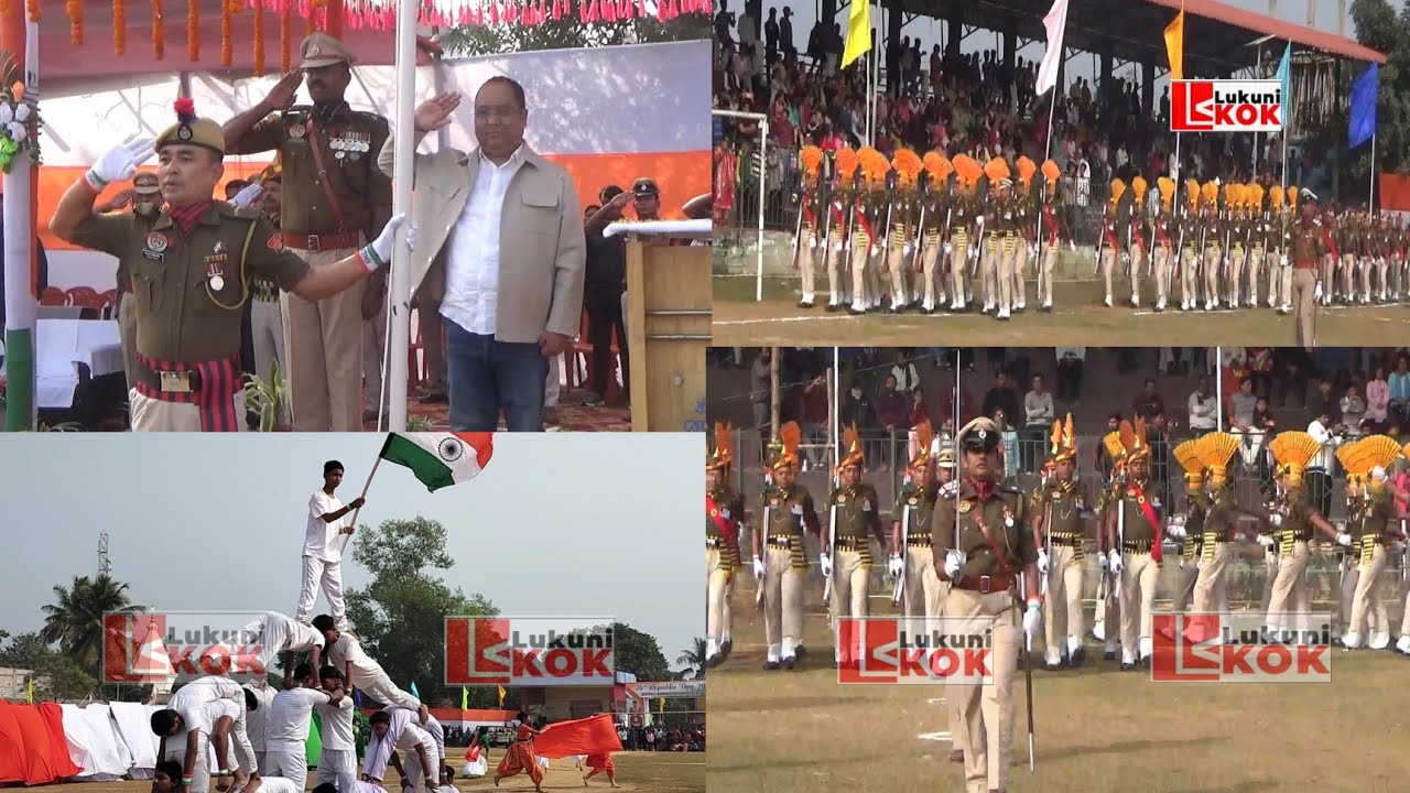Charilam Vidyalaya Ground o republic day palaijakha manjakha mantri Animesh Debbarma