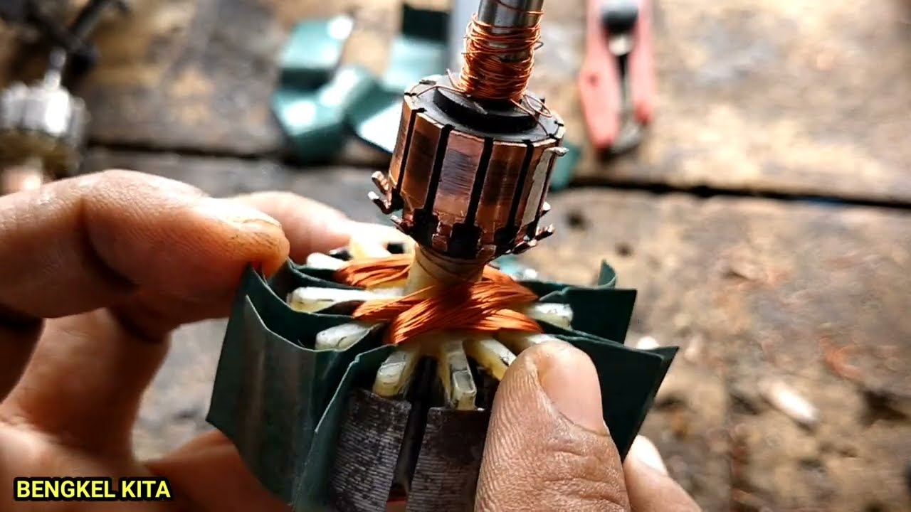 ,🔴CARA MUDAH BELAJAR menggulung ulang Armature MESIN BLENDER PHILIPS 2115. original (asli)