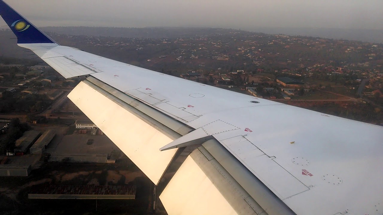 Prince Kwamiso - Fly Rwandair, landing at Kigali Airport