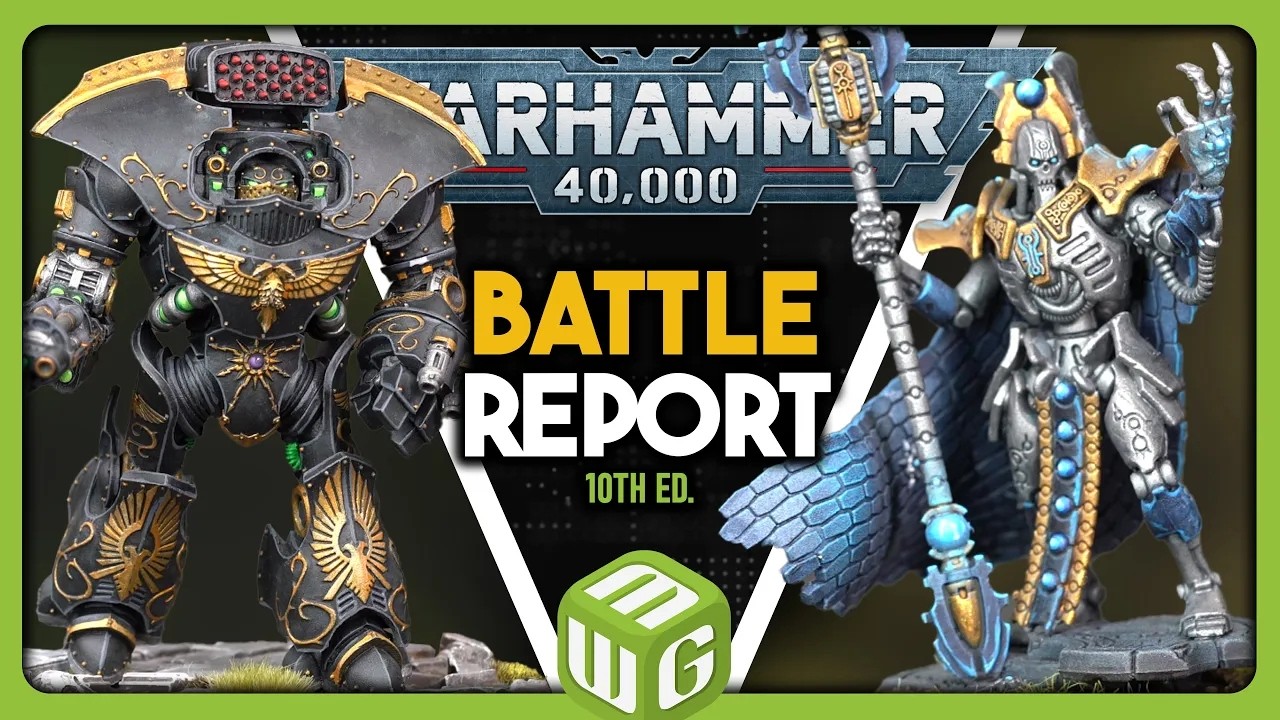 Безумие поглощает их | Некроны против Адептус Кустодес, Warhammer 40K 10-я редакция, отчёт о битв...
