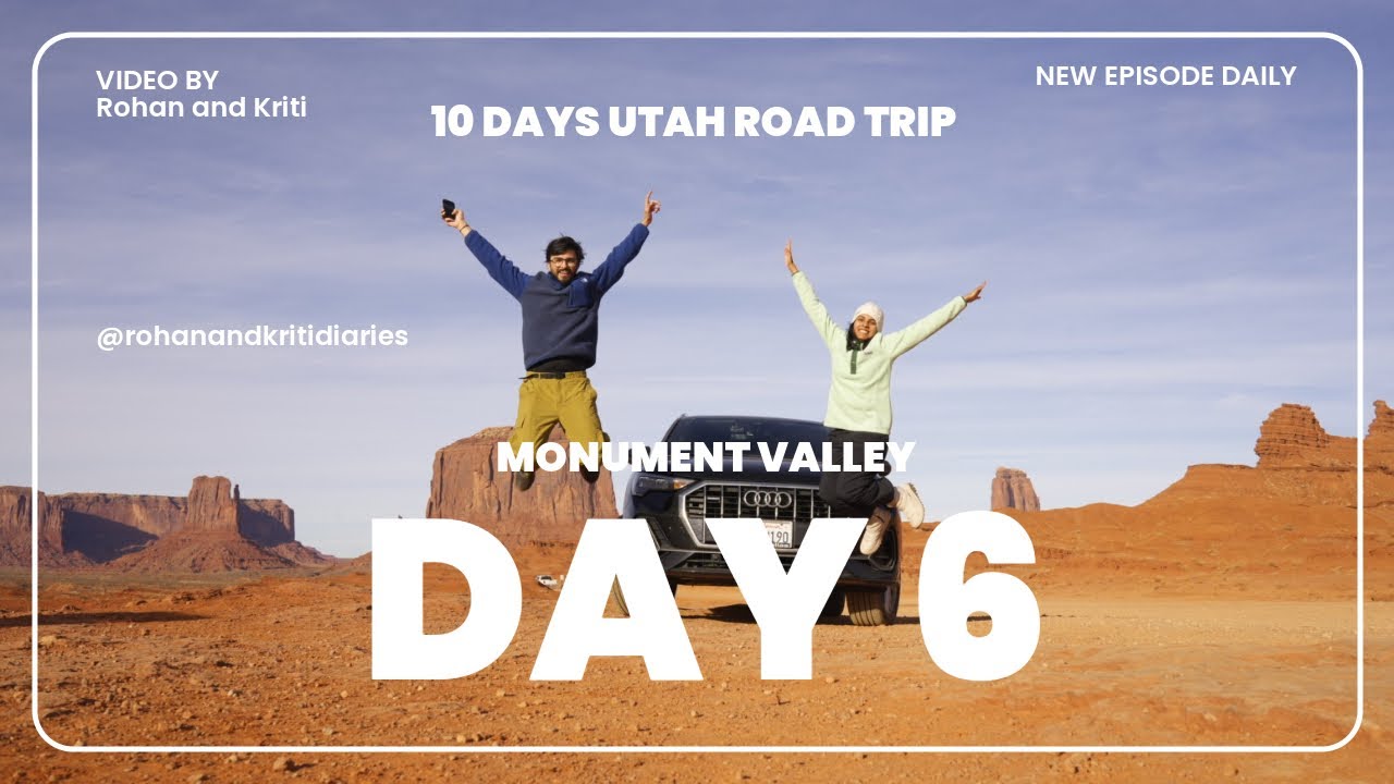 🌄 Vlog Day 6 | Moab to Monument Valley – Coffee Stops, Tribal Lands & Bonfire Nights