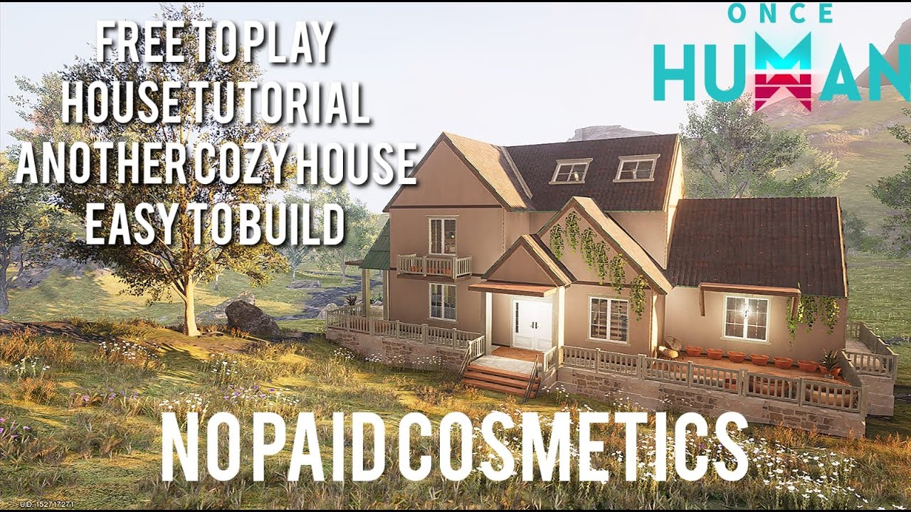 Free To Play House Design in Once Human - No Paid Cosmetics - Beautiful But Easy to Build