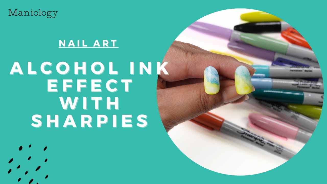 🎨 NAIL ART TUTORIAL: Alcohol Ink Effect with Sharpie Markers 🖍️ | Maniology LIVE!