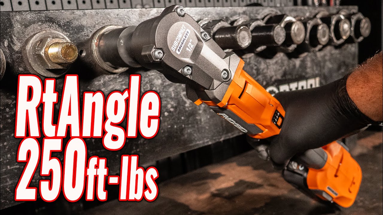 Обзор ударного гайковерта RIDGID 18 В с прямым углом [R8721 и R8720]