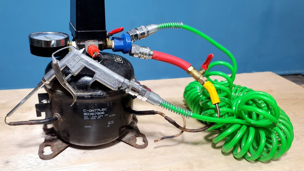Genius idea for a quiet and noiseless air compressor