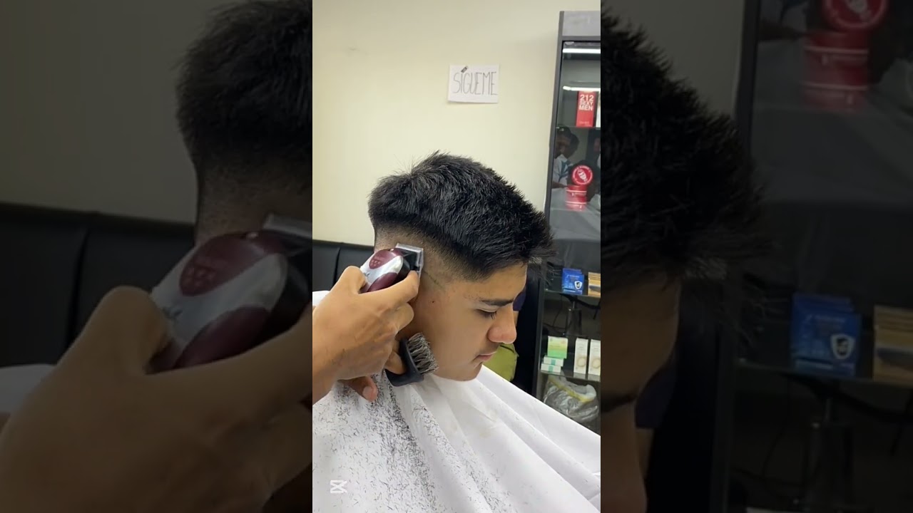 Un cambio radical con cabello complicado / degradado en v en cabello liso!! 
