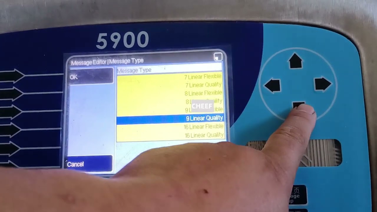 I guess you are looking for the information editing tutorial of Linx5900 inkjet printer?