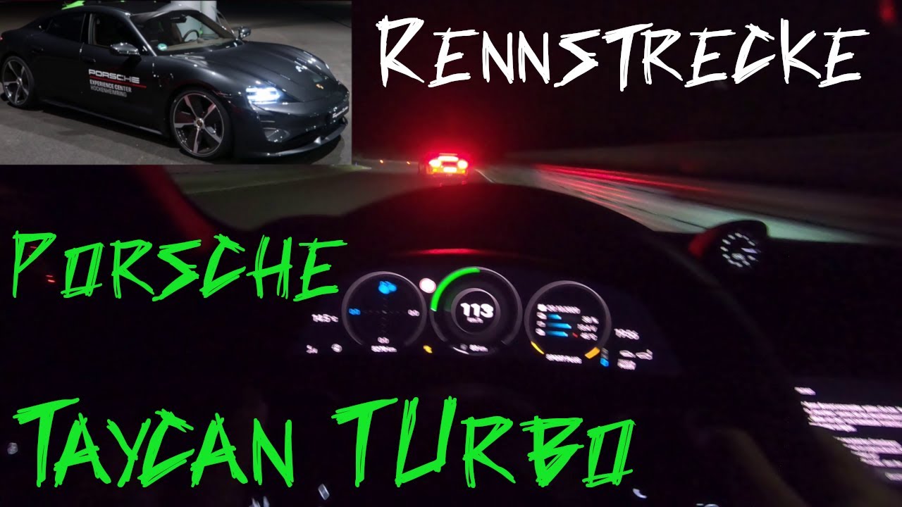 Porsche Experience Center Hockenheim bei Nacht - Porsche Taycan Rennstrecke POV