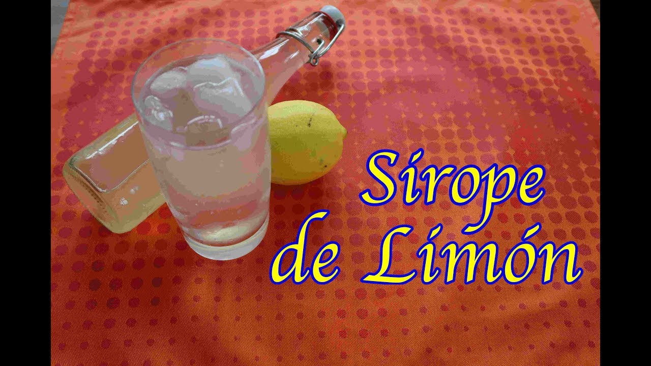 Refrescante sirope de limón hecho en casa, muy rico y refrescante.