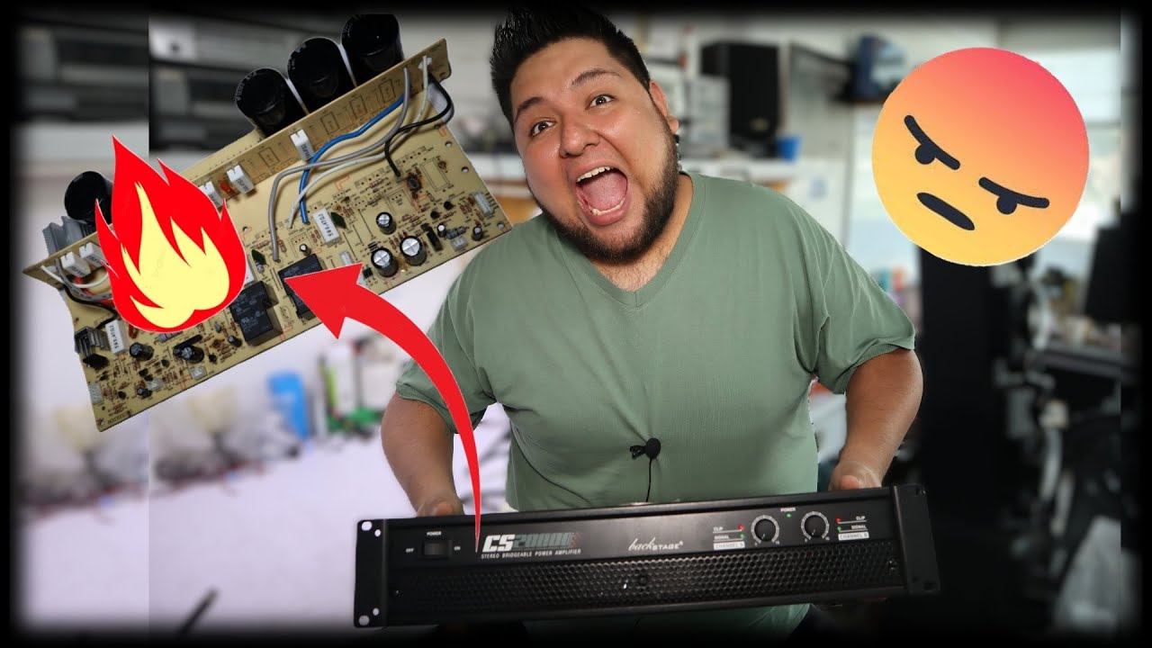 ‼️REPARA TU AMPLIFICADOR, FALLAS COMUNES BACKSTAGE CS 20000 // NO DEBES DE PRESTAR TU EQUIPO 😡😡‼️