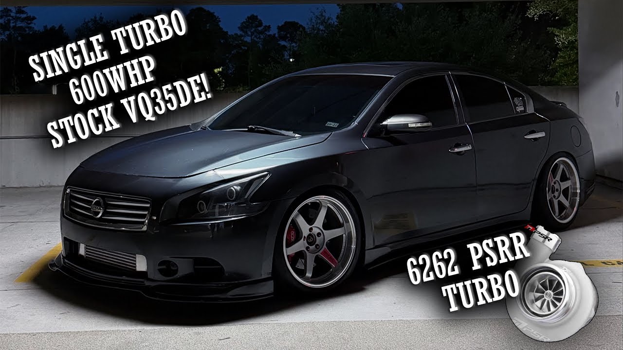 STOCK VQ35DE MAXIMA NEARLY MAKING 600WHP WITH A SINGLE TURBO!
