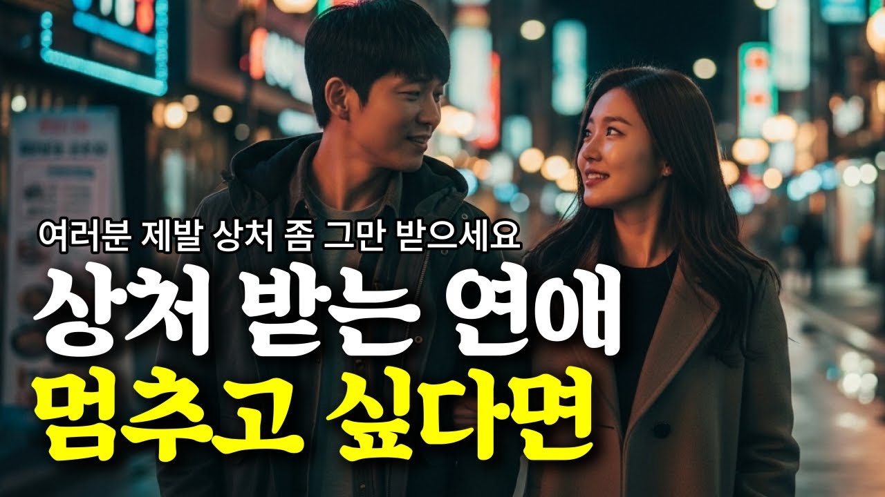 상처 받는 연애를 더 이상 안 해도 되는 방법...