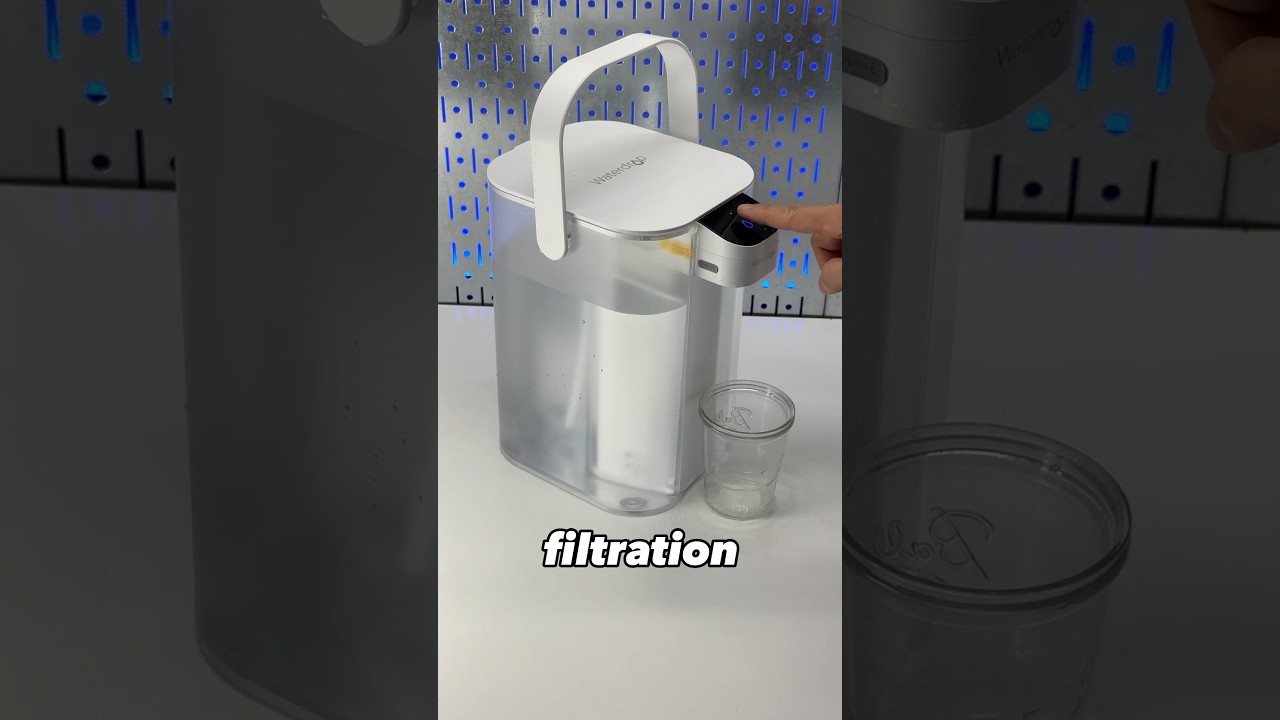 Rechargeable countertop water filtration system from #waterdrop