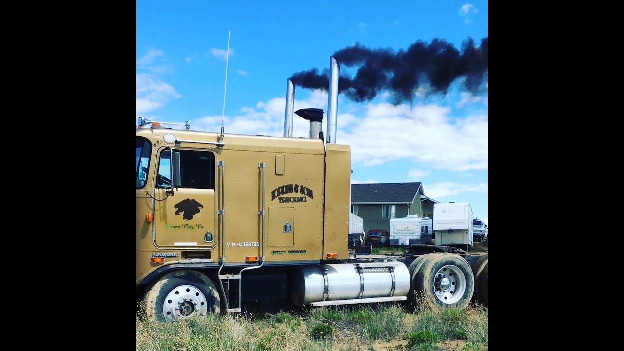 1987 Kenworth K100 Stuck In The Mud