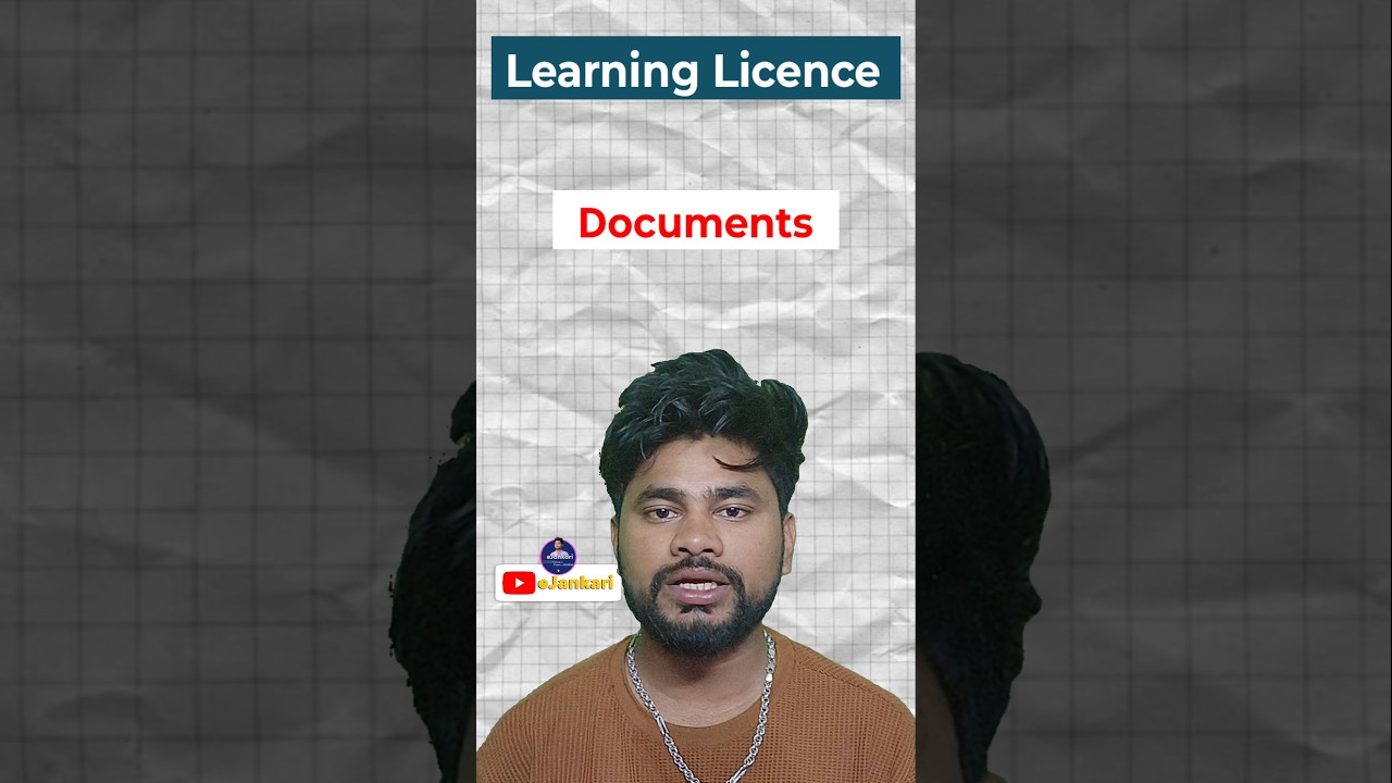Documents required for learning license #shorts #ytshorts #trendingshorts