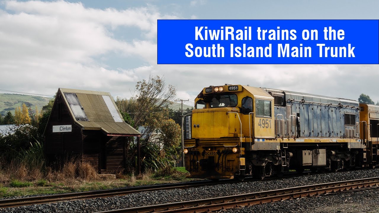 KiwiRail Trains on the South Island Main Trunk