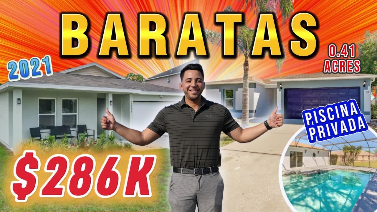 Se Venden 2 CASAS BARATAS AL Sur DE KISSIMMEE, FL🤯 con PISCINA PRIVADA + 0.41 ACRES