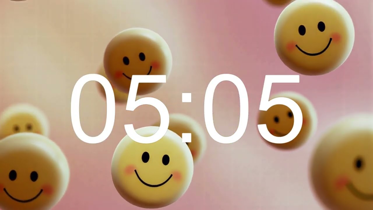 10 Minute Countdown Timer 😊 Smiley Faces Background | Study • Calm Down & Focus • Focus