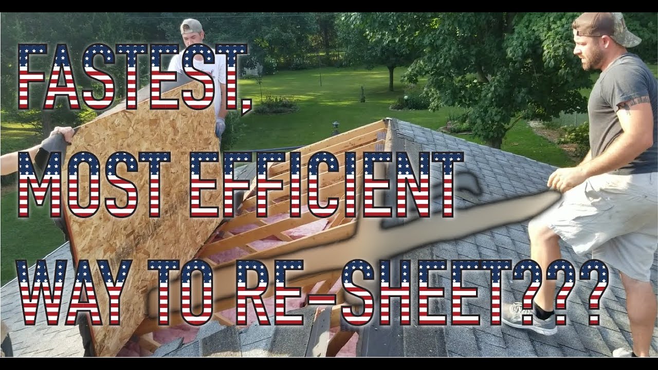 HOW TO TEAR OFF SHEATHING + SHINGLES