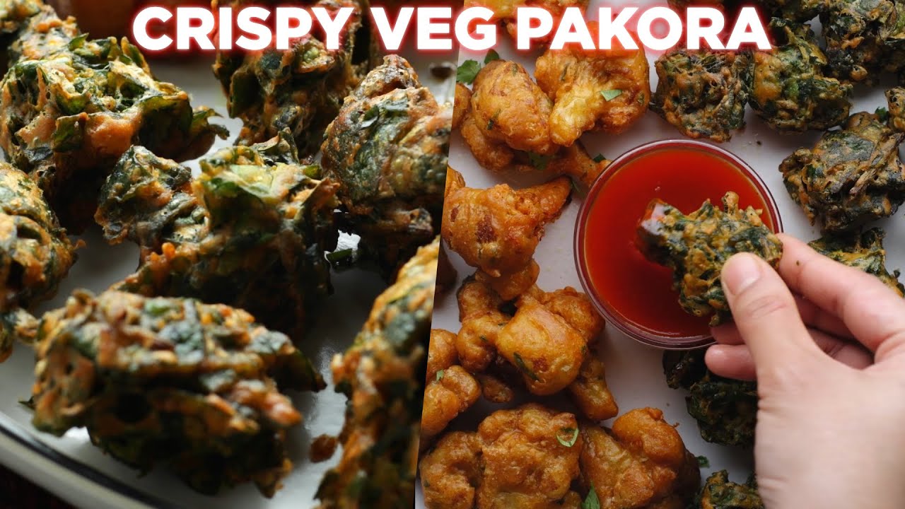 Yummy Crispy Veg Pakora Platter