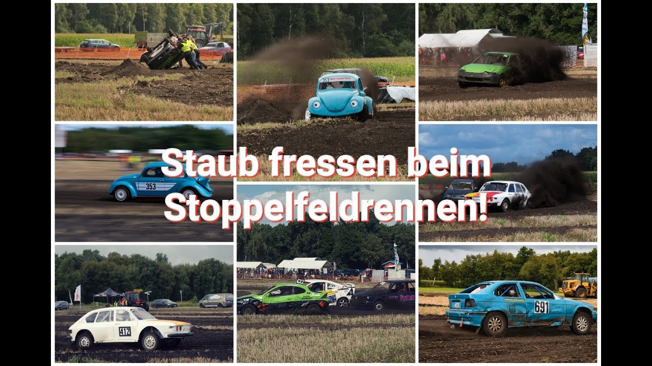 Fotospot: Autorennen auf dem Stoppelfeld!
