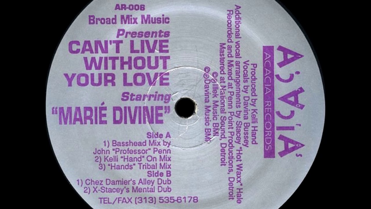 Broad Mix Music Starring Marié Divine - Can't Live Without Your Love (Kelli 
