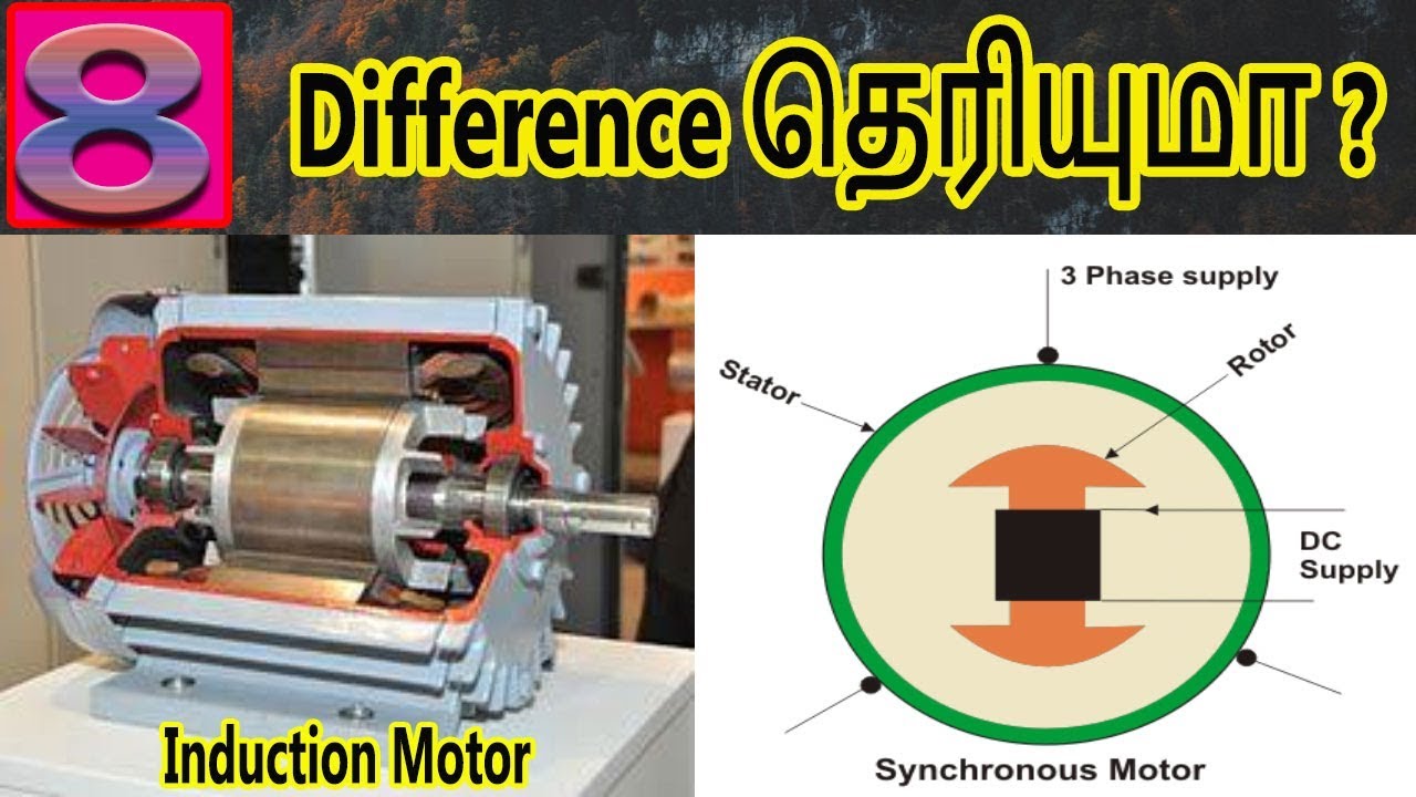 Difference Between Synchronous motor and Induction Motor in Tamil