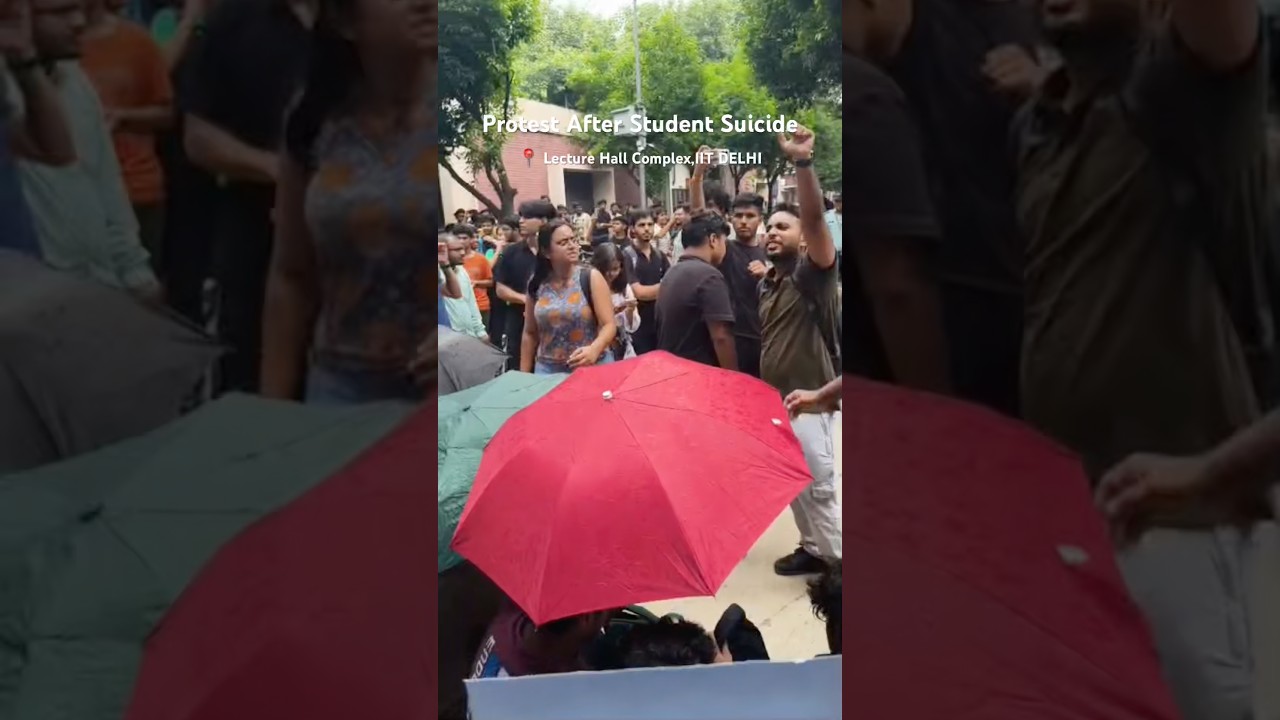 Protest After Student Su*c*de  #iit #iitdelhi #iitlife #jee #real #neet #protest #india #technology