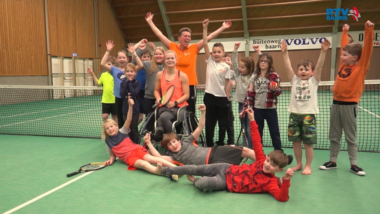 Clinic met wereld kampioen rolstoeltennis  Diede de Groot in de Geeren  2018