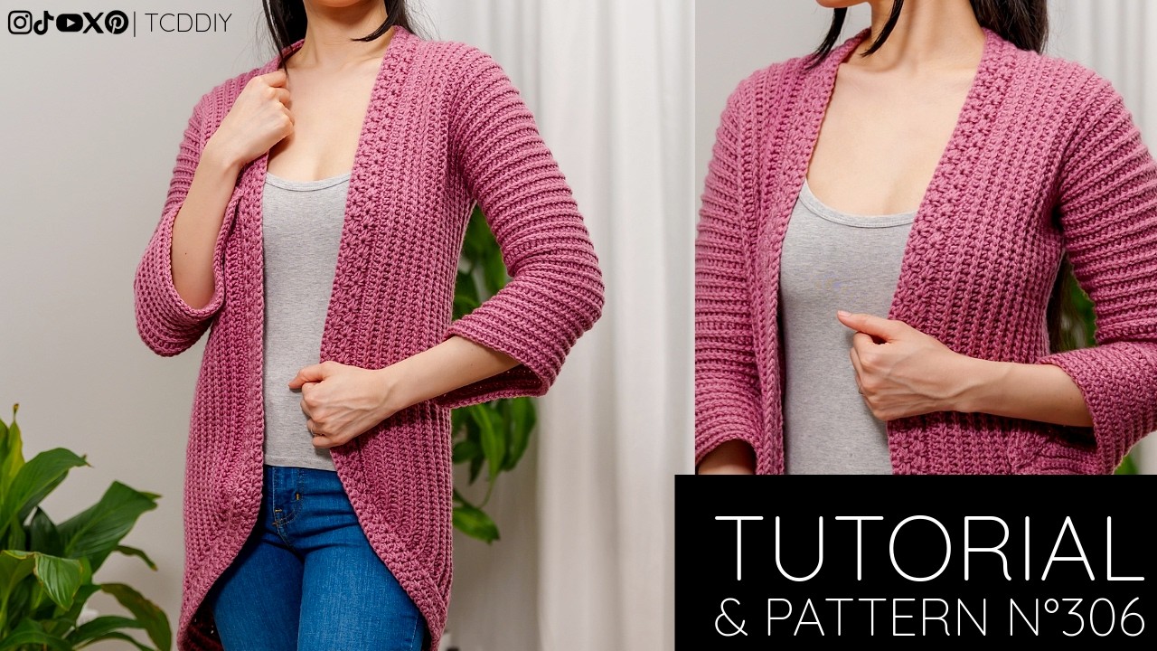 How to Crochet: Bell Sleeve Cardigan | Pattern & Tutorial DIY