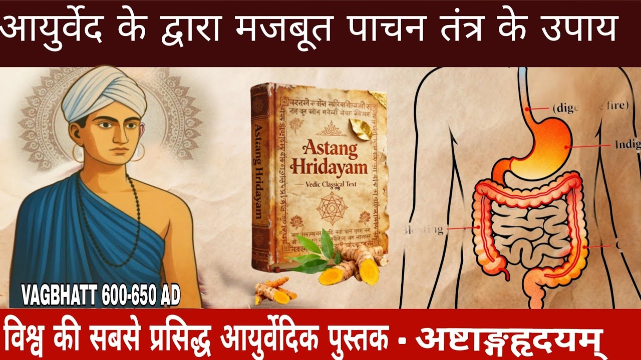 अष्टांग हृदयम् में वाग्भट्ट द्वारा बताया गया पाचन तंत्र का आयुर्वेदिक विज्ञान | 