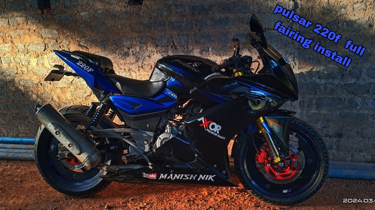 How to install full fairing in pulsar 150/180/220f || pulsar 220f modified lovers || super bike ||