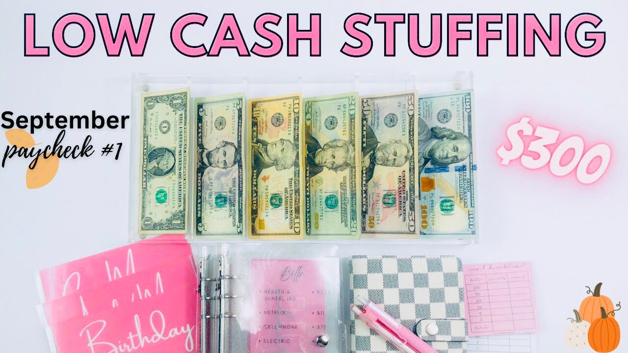 $300 LOW INCOME CASH ENVELOPE STUFFING | Savings Challenges + Paycheck Budget | LOW CASH STUFFING