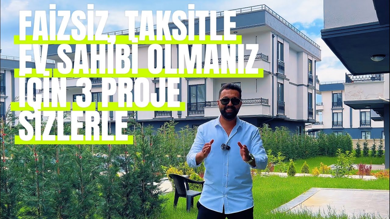 Faizsiz Taksitle Alabileceğiniz 3 Proje Detayları Müstakil Bahçeli Teraslı Aile Siteleri