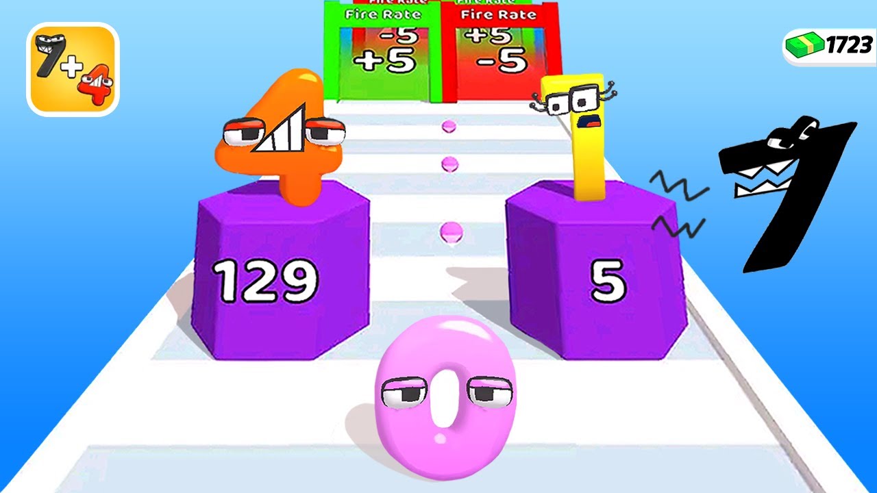 숫자 로어를 합체하며 달려요! Merge Number Run Game