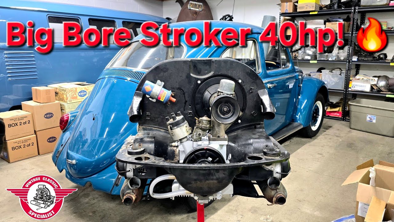 VCS Vintage VW Restoration shop daily update, Episode 628, the 1699cc 40hp for the 64 Bug is here! 