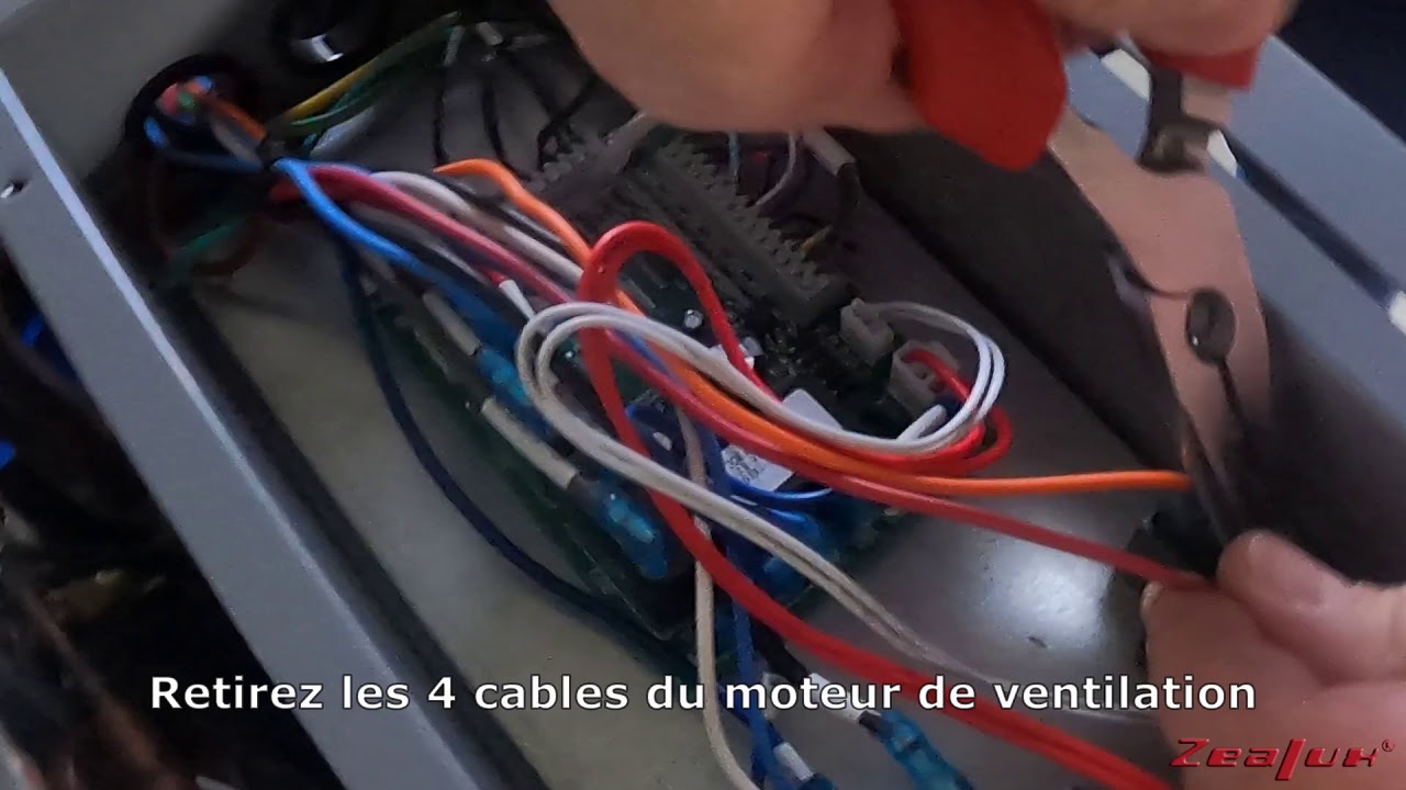Démontage moteur ventilation PAC ON/OFF