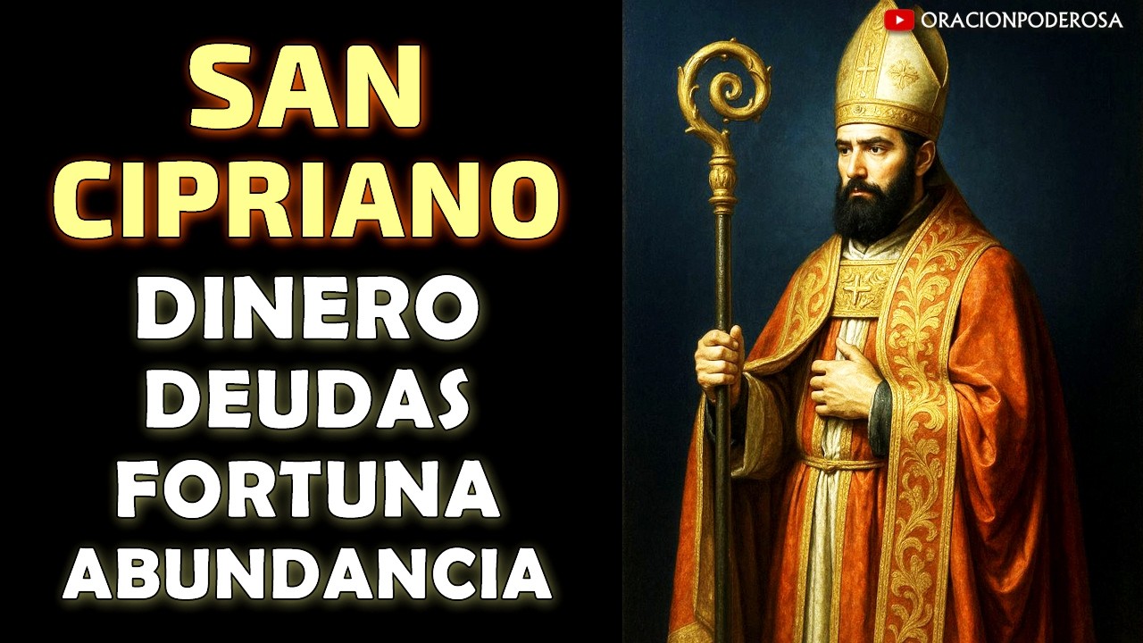 ORACIÓN a SAN CIPRIANO para DINERO, DEUDAS, FORTUNA Y ABUNDANCIA 💰✨🕯️📿