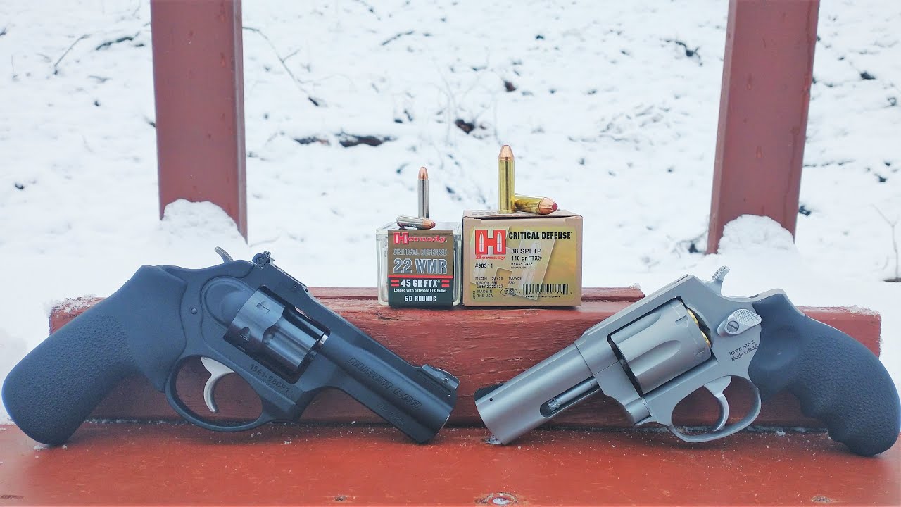 ✔️.22 Magnum VS .38 Special+P - Hornady Critical Defense Ballistic Test