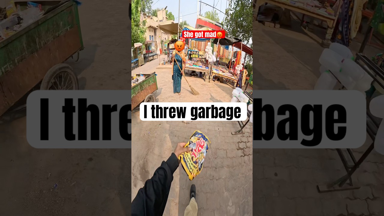 Do not throw garbage anywhere 🙏 #funny #varanasi #shorts #youtubeshorts