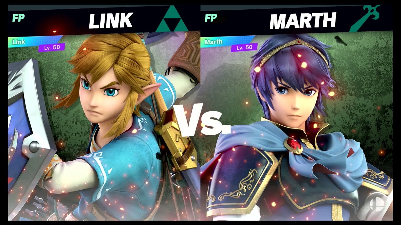 Super Smash Bros Ultimate Amiibo Fights – Link vs the World #21 Link vs Marth