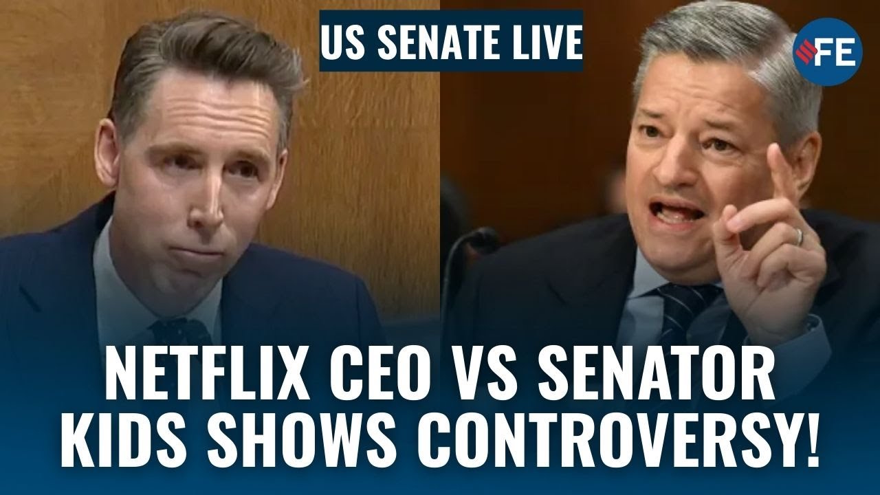 US Senate LIVE: Netflix CEO Ted Sarandos Clashes With Sen. Josh Hawley Over Kids’ Content
