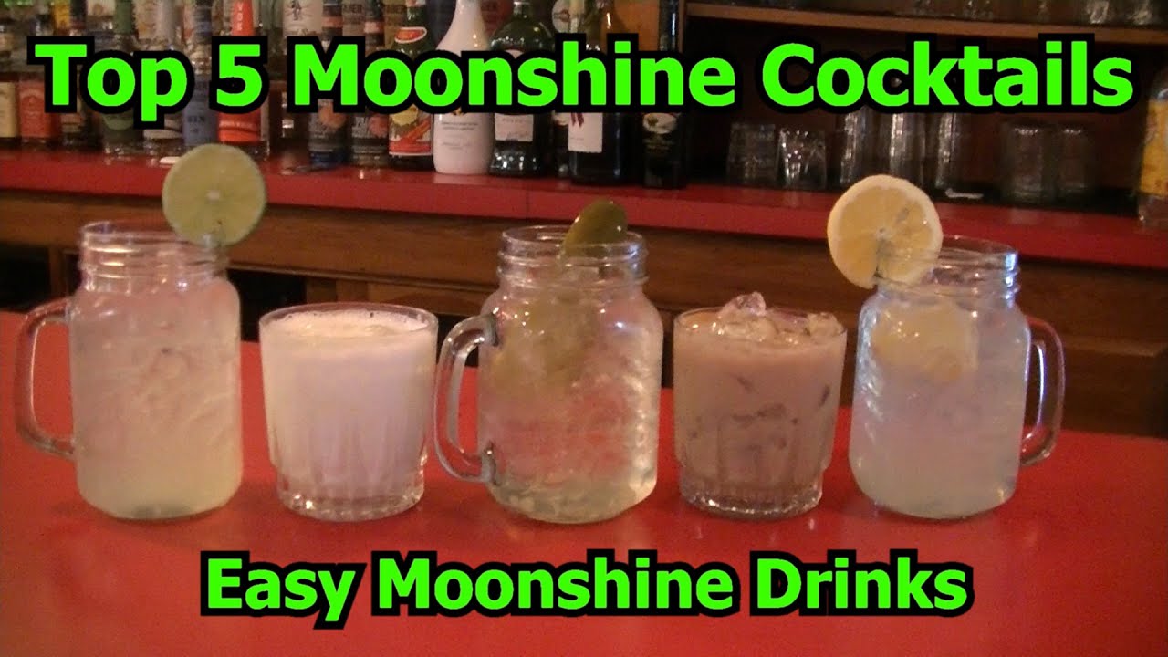 Top 5 Easy Moonshine Cocktails Best Moonshine Drinks Moonshine Cocktail Drink Homemade Moonshine