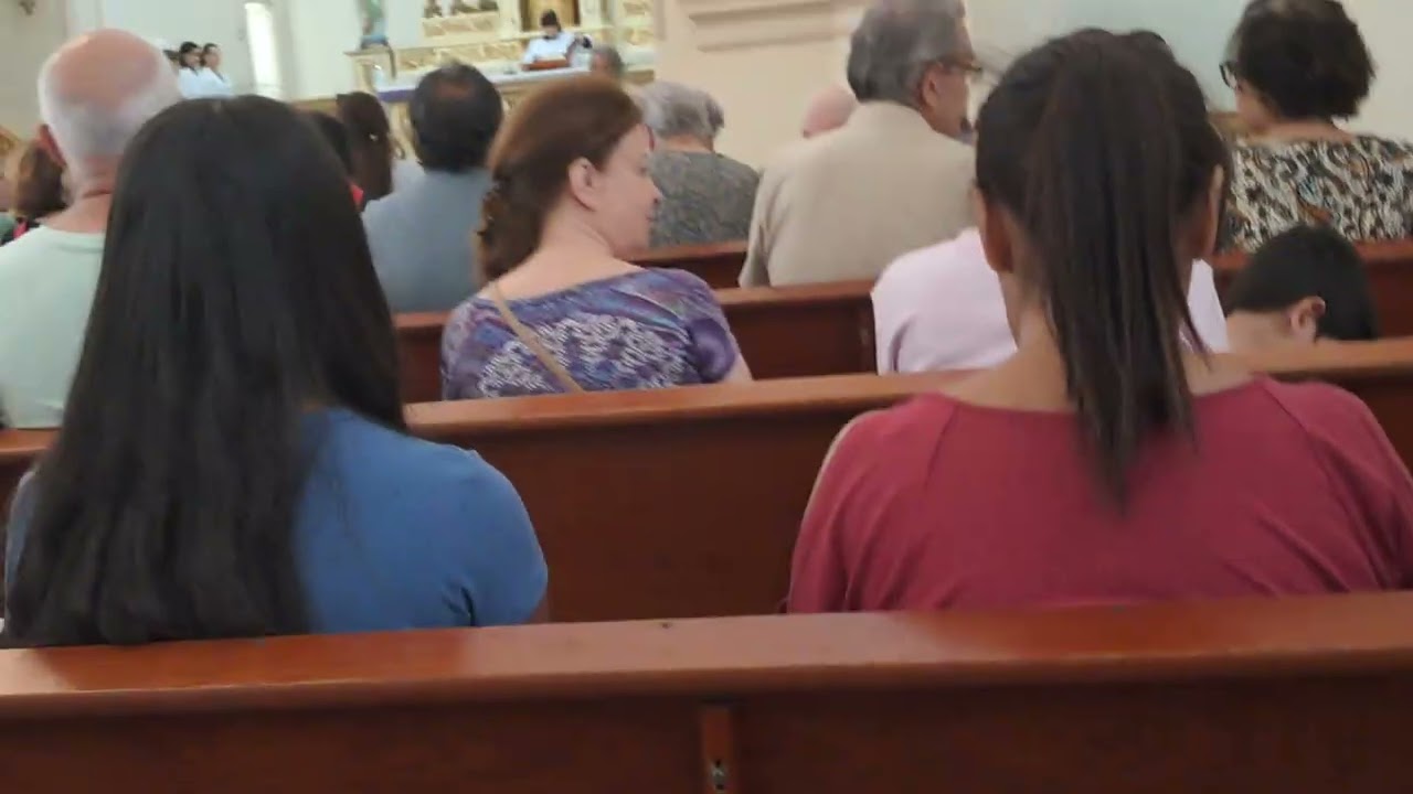 Quarta feira de Cinzas missa com minha mae malu na paroquia sao joao maria vianney. Parte1