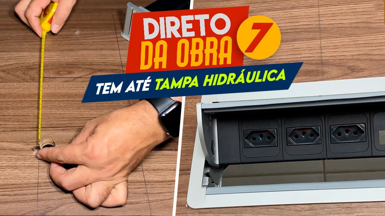 🔌 Essa é a TOMADA EMBUTIDA mais CHIQUE que já INSTALAMOS numa MESA