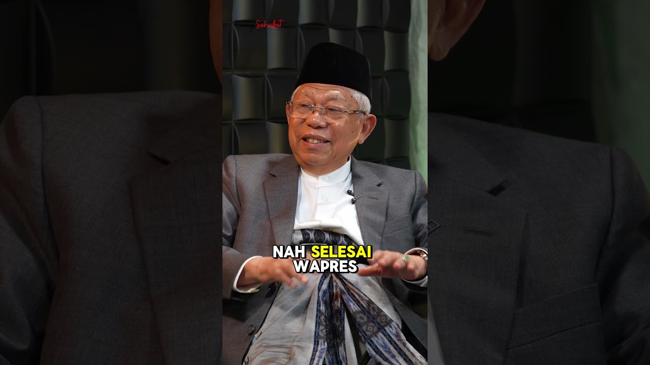 KYAI MA'RUF AMIN DITANYA SOAL SARUNG WAKTU JADI WAPRES