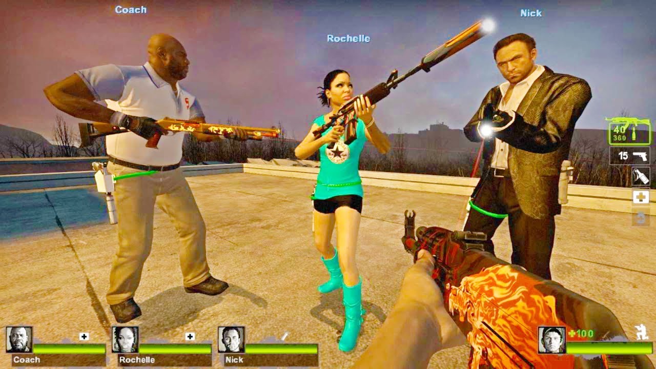 Left 4 Dead 2 - Fort Noesis Custom Campaign Gameplay Walkthrough