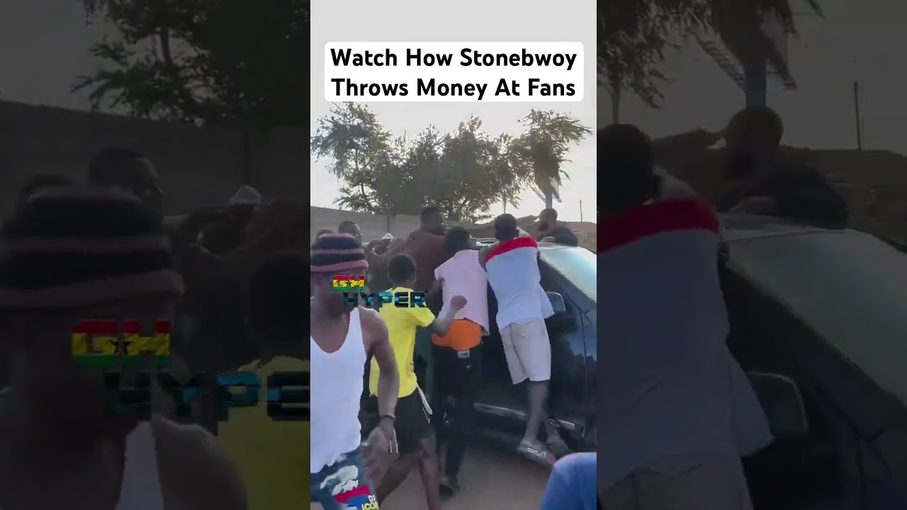 Watch How Stonebwoy Throws Money At Fans #ghana #stonebwoy #shattawale #bhimarmy
