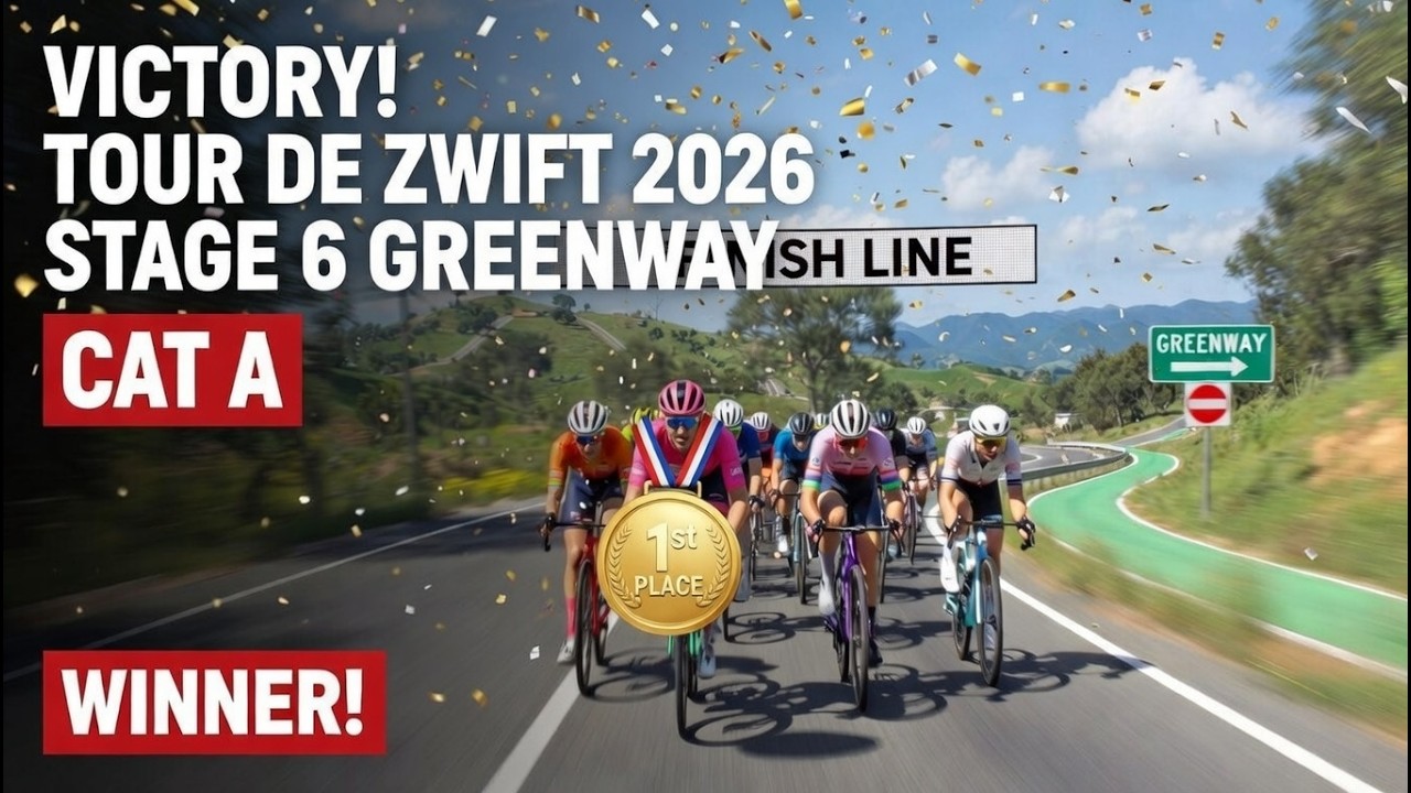 🥇1st PLACE🥇 Tour de Zwift 2026 Stage 6 Greenway Cat A Race – Live