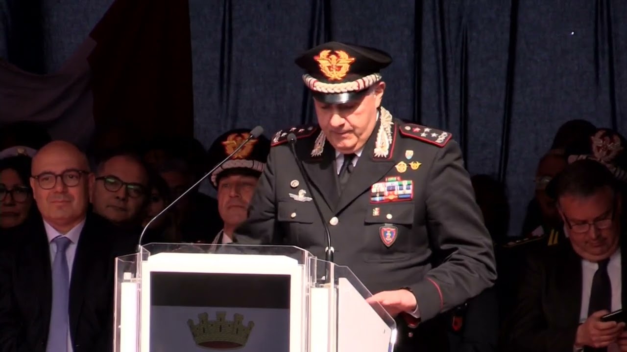 Il discorso del Comandante Generale dell'Arma Teo Luzi all'inaugurazione della Caserma di Partinico